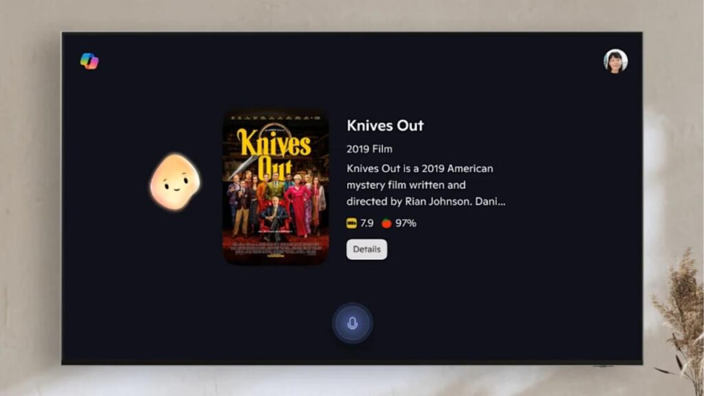 Microsoft Copilot is now a talking blob on Samsung TVs